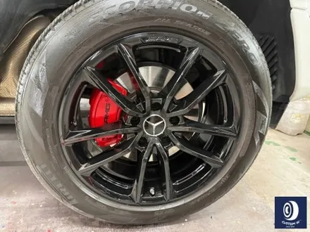 벤츠 G바겐 G450D 하이그로시 블랙(검정 유광) 휠도색 + 레드 캘리퍼 도색 / 용인 처인구
