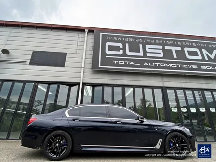 BMW 730Ld 박리 후 블랙유광 휠도색 + 블루 캘리퍼 도색 / 용인 처인구