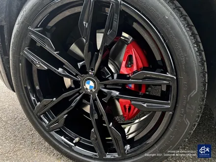 BMW X4 M40i 휠수리 후 블랙유광 휠도색 + 레드 캘리퍼 도색 / 용인 처인구