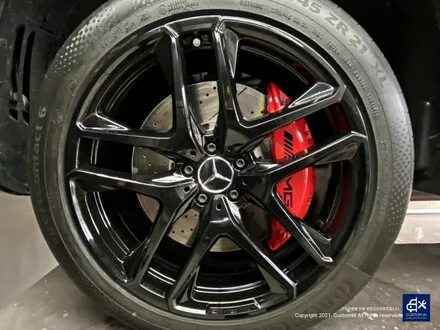 Mercedes-AMG GLE53 블랙유광 휠도색 + 레드 캘리퍼 도색 / 용인 처인구