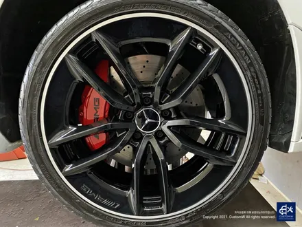 벤츠 CLS53 AMG 블랙실버 투톤 유광 휠도색 + 레드 캘리퍼 도색 / 용인 처인구