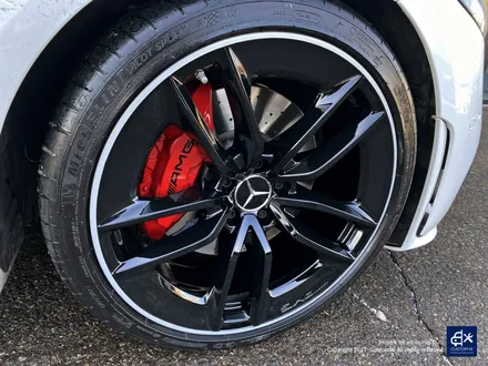 벤츠 CLS300d  블랙 실버 투톤 유광 휠도색 + 레드 캘리퍼 도색 / 용인 처인구