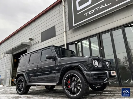 벤츠 G63 AMG G바겐 22인치 블랙 실버 투톤 유광 휠도색 / 용인 처인구