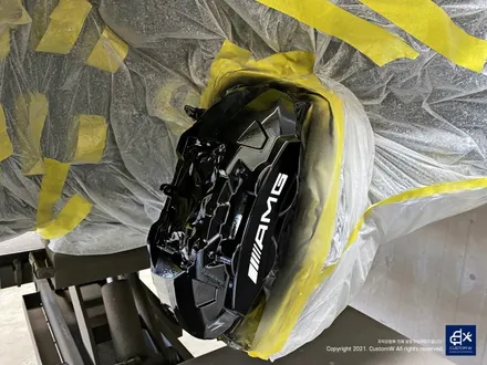 벤츠 GLC350e 리어 범퍼 수리 + 휠수리 후 무광 그레이 휠도색 + 블랙 캘리퍼 도색 / 용인 처인구