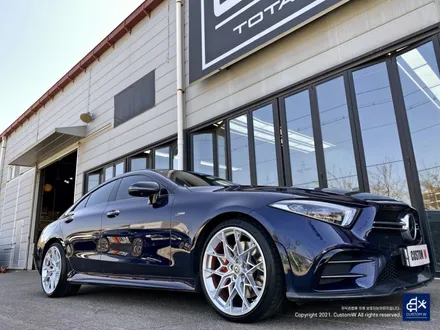 분진도 벗겨내고 휠도 변신! 벤츠 CLS53 AMG 실버 휠도색 + 레드 캘리퍼 도색 / 용인 처인구