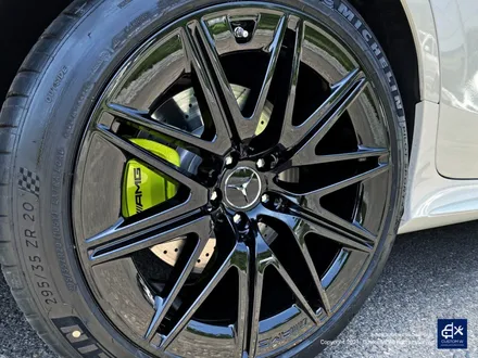 벤츠 신형 GT43 AMG 블랙유광 휠도색 + 애시드 그린 캘리퍼 도색 / 용인 처인구