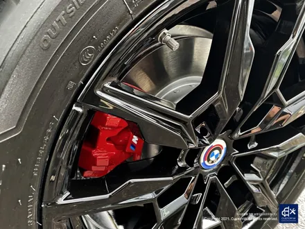 BMW i4 M50 블랙유광 휠도색 + 레드 캘리퍼도색 / 용인 처인구