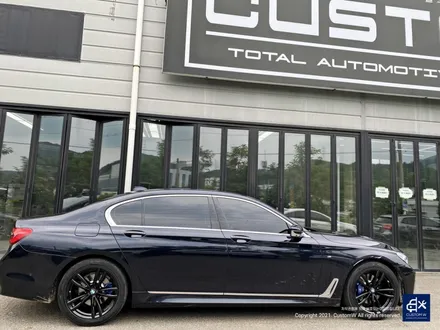 BMW 730Ld 박리 후 블랙유광 휠도색 + 블루 캘리퍼 도색 / 용인 처인구