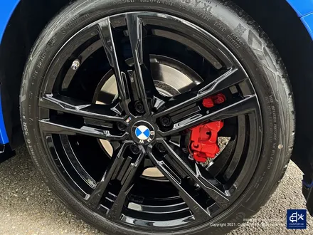 BMW 120i 704M 블랙유광 휠도색 + 레드 캘리퍼 도색 / 용인 처인구