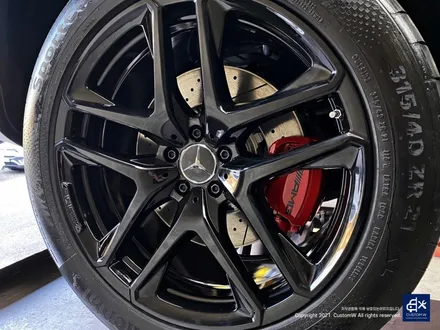 벤츠 신차 GLE53 AMG 블랙유광 휠도색 & 레드 캘리퍼 도색 / 용인 처인구