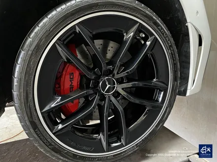 벤츠 CLS53 AMG 블랙실버 투톤 유광 휠도색 + 레드 캘리퍼 도색 / 용인 처인구