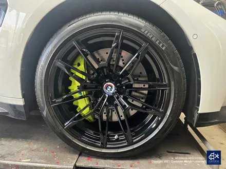 BMW G80 M3 블랙유광 휠도색 + 애시드 그린 캘리퍼 도색 / 용인 처인구