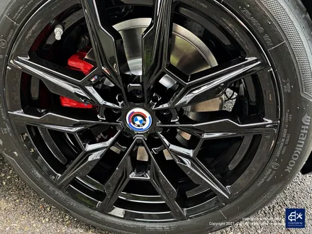 BMW i4 M50 블랙유광 휠도색 + 레드 캘리퍼도색 / 용인 처인구