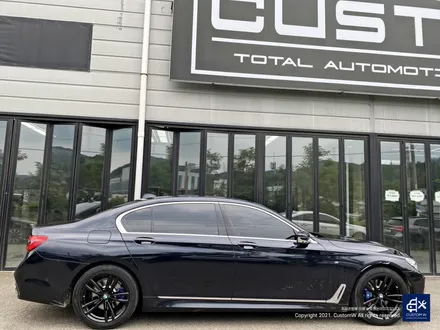 BMW 730Ld 박리 후 블랙유광 휠도색 + 블루 캘리퍼 도색 / 용인 처인구
