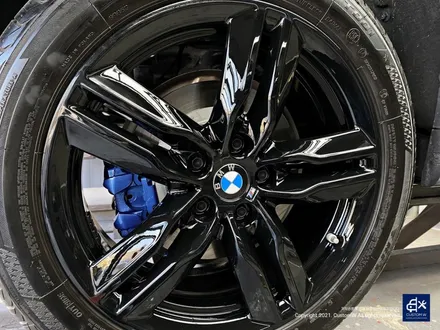 BMW X1 20i 블랙유광 휠도색 + 블루 캘리퍼 도색 / 용인 처인구