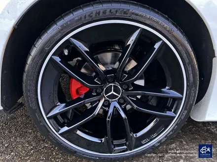 벤츠 CLS300d  블랙 실버 투톤 유광 휠도색 + 레드 캘리퍼 도색 / 용인 처인구
