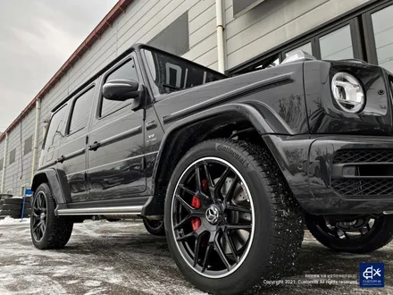 벤츠 G63 AMG G바겐 22인치 블랙 실버 투톤 유광 휠도색 / 용인 처인구