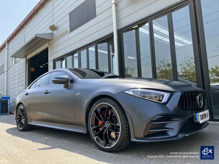 벤츠 CLS53 AMG 블랙실버 투톤 유광 휠도색 & 레드 캘리퍼 도색 / 용인 처인구