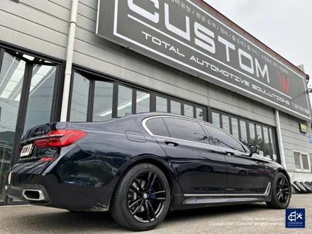BMW 730Ld 박리 후 블랙유광 휠도색 + 블루 캘리퍼 도색 / 용인 처인구