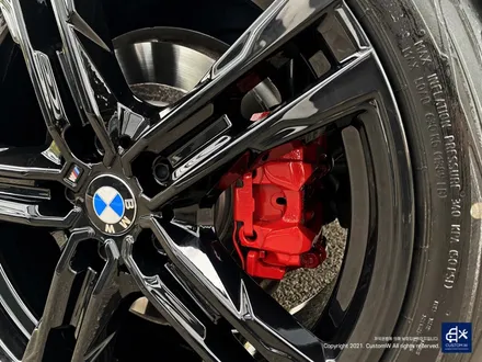 BMW 120i 704M 블랙유광 휠도색 + 레드 캘리퍼 도색 / 용인 처인구