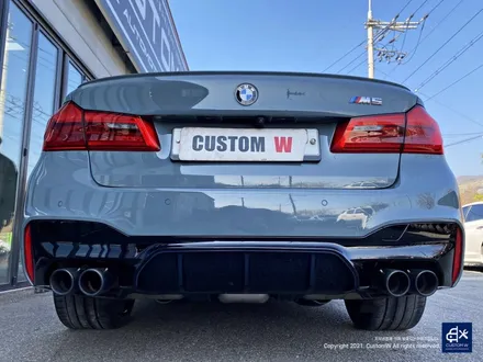 BMW F90 M5 박리 후 블랙유광 휠도색 + 리어 범퍼 디퓨저, 사이드 미러 블랙유광 도색 / 용인 처인구