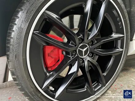 벤츠 E53 AMG 휠수리 후 블랙 실버 투톤 무광 휠도색 + 레드 캘리퍼 도색 / 용인 처인구