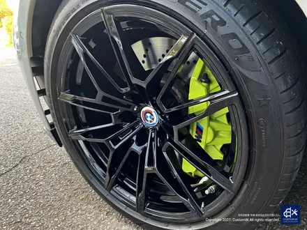 BMW G80 M3 블랙유광 휠도색 + 애시드 그린 캘리퍼 도색 / 용인 처인구