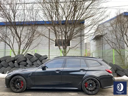 BMW G81 M3 투어링 826M 휠 상처 수리 후, 제트 블랙 휠 복원 도색 + 레드 캘리퍼 도색 / 용인 처인구