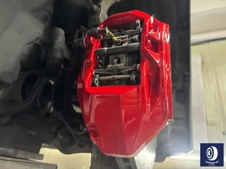 벤츠 CLS53 AMG 휠 상처 수리 후, 블랙 + 실버 투톤 휠도색 그리고  레드 캘리퍼 도색 작업까지_! (FEAT. 비 오는 날에도 작업 이상무_!!) / 용인 처인구