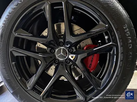벤츠 신차 GLE53 AMG 블랙유광 휠도색 & 레드 캘리퍼 도색 / 용인 처인구