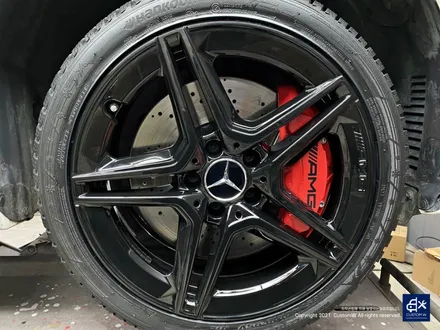 벤츠 A35 AMG 블랙유광 휠도색 + 레드 캘리퍼 도색 / 용인 처인구