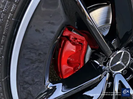벤츠 CLS300d  블랙 실버 투톤 유광 휠도색 + 레드 캘리퍼 도색 / 용인 처인구