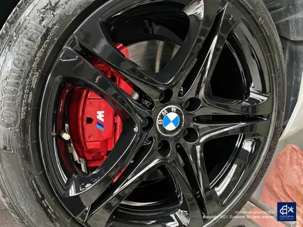 BMW 640d 휠수리 후 블랙유광 휠도색 + 레드 캘리퍼 도색 / 용인 처인구