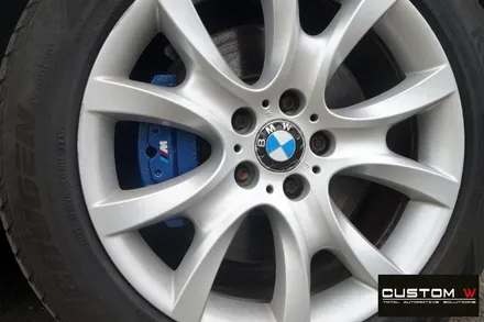 BMW X6 휠 상처 수리 후, 블랙 유광 휠도색, 부식 녹 제거 후, 캘리퍼 도색. / 용인 처인구