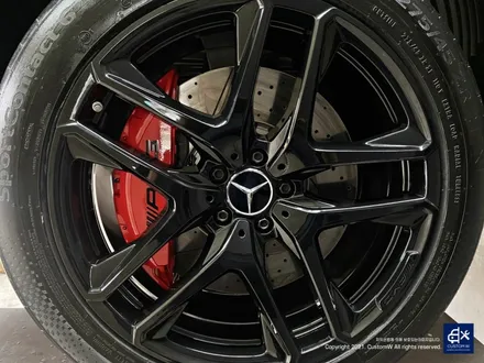 벤츠 GLE53 AMG 블랙유광 휠도색 & 레드 캘리퍼 도색 / 용인 처인구