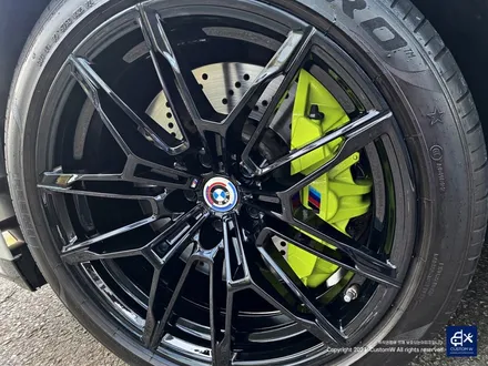 BMW G80 M3 블랙유광 휠도색 + 애시드 그린 캘리퍼 도색 / 용인 처인구