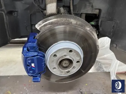 BMW F15 X5 30D 블랙 유광 휠도색 + 부식 제거 후, 캘리퍼 도색 허브 방청 코팅 작업까지_! / 용인 처인구
