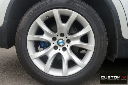 BMW X6 휠 상처 수리 후, 블랙 유광 휠도색, 부식 녹 제거 후, 캘리퍼 도색. / 용인 처인구