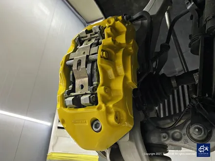 벤츠 GT43 AMG 블랙유광 휠도색 + 옐로우 캘리퍼 도색 / 용인 처인구