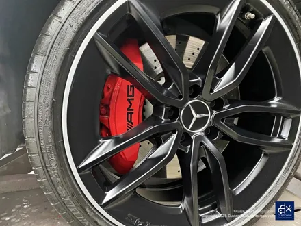 벤츠 E53 AMG 휠수리 후 블랙 실버 투톤 무광 휠도색 + 레드 캘리퍼 도색 / 용인 처인구