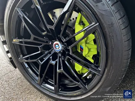 BMW G80 M3 블랙유광 휠도색 + 애시드 그린 캘리퍼 도색 / 용인 처인구