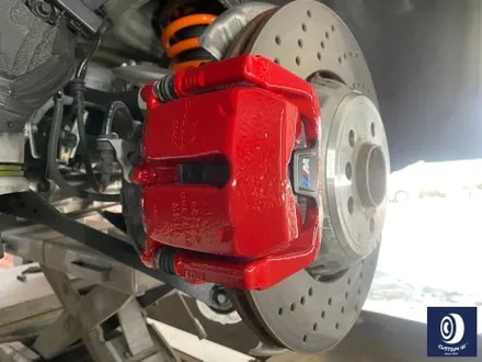 BMW X6M 818M 블랙 유광 휠도색 + 레드 캘리퍼 도색_! / 용인 처인구