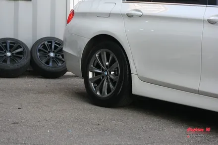 고스트크롬 휠도색의 메카 커스텀W BMW 520D 고스트크롬 휠도색을 하다. / 용인 처인구