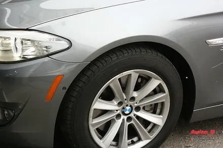 휠도색, 다이아몬드컷팅 휠수리로 건메탈 폴리쉬 형태로 휠체인지! BMW550I 휠 작업기. / 용인 처인구