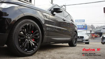 레인지로버 스포츠(Range rover sport) 블랙유광 휠도색으로 포스는 나의 것으로! / 용인 처인구