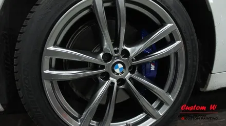 신형 2017 BMW 7시리즈 캘리퍼도색과 고스트크롬 휠도색. / 용인 처인구