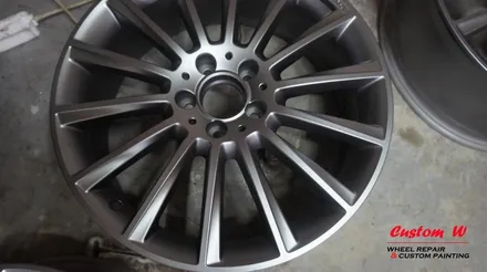 메르세데스 벤츠 W205 C220 19인치 AMG 상처난 휠 다이아몬드컷팅 휠수리, 금호 LE 스포츠 타이어교체. / 용인 처인구