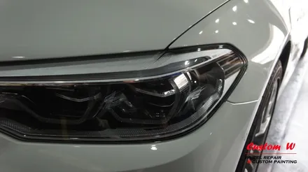 BMW 신형 5시리즈 G30 530I의 신차 구경하기 그리고 블랙유광 휠도색(달라진 PCD와 허브 사이즈). / 용인 처인구