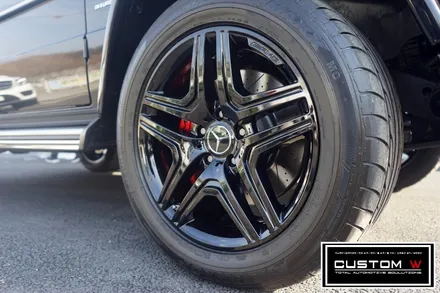 벤츠 G63AMG 지바겐 더욱 포스 넘치게 블랙유광 휠도색. / 용인 처인구