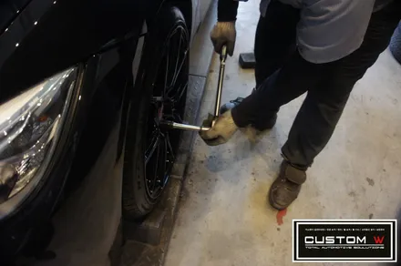 BMW 420d 볼스테이너 휠 블랙유광 휠도색. / 용인 처인구